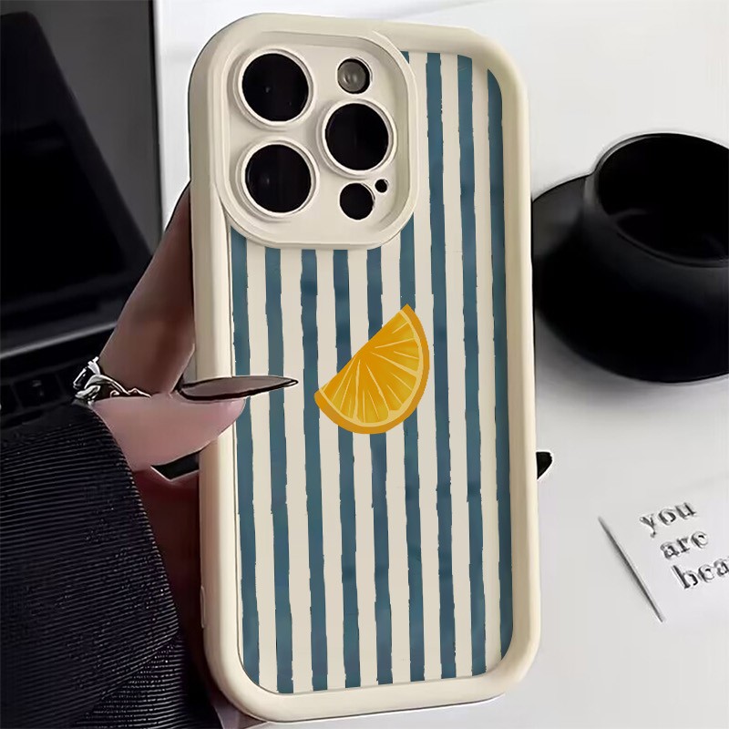 Phone Cases Redmi - Striped Lemon Slice Pattern Phone Case