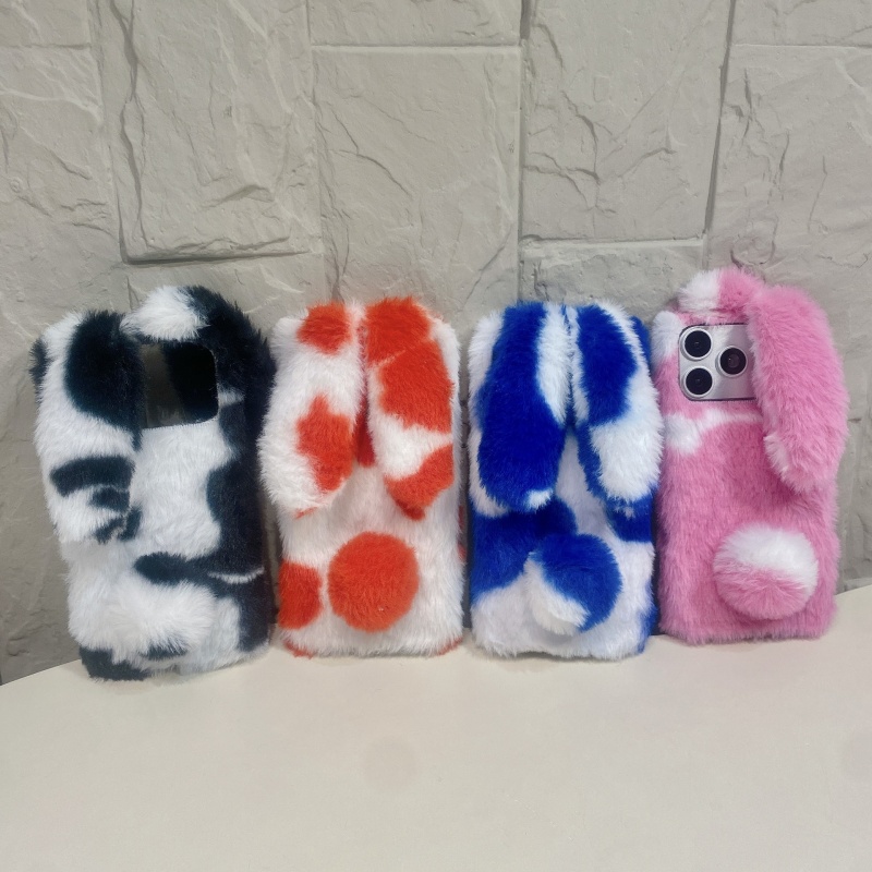 Phone Cases Iphone 16 Pro Max - Cute Rabbit Design Fluffy Phone Cases