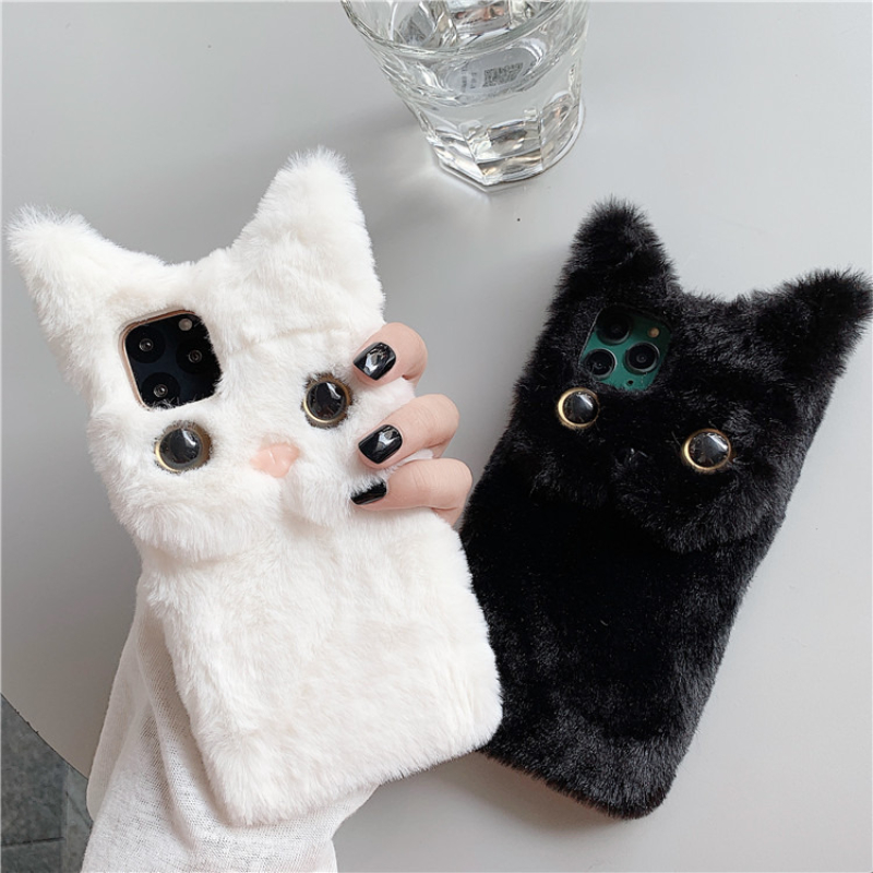 3D Cute Cartoon Cat Furry Plus - Phone Cases Iphone 16 Pro Max review and price