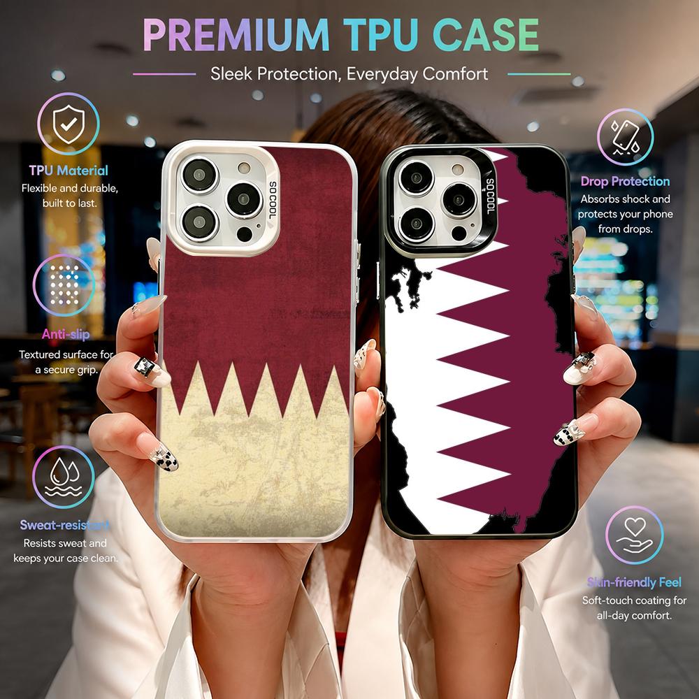 Sports Qatar Flag football Pho - Phone Cases Qatar review and price