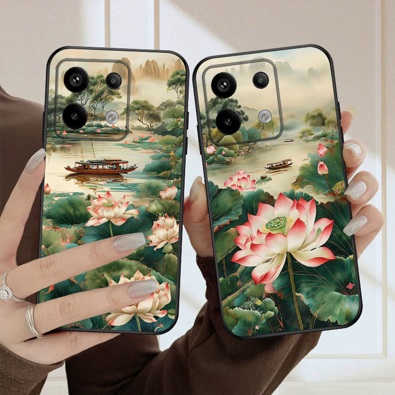 Ship and Red Lotus For Redmi N - Phone Cases India review and price