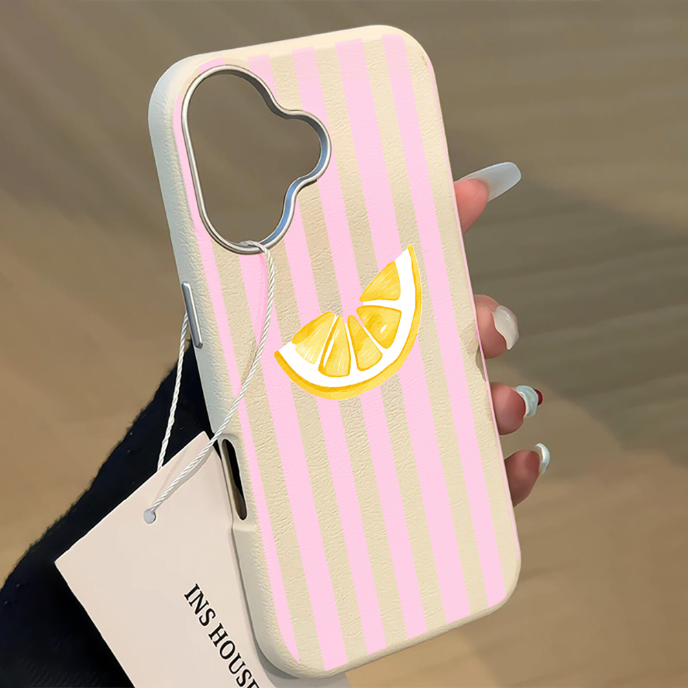 Lemon Pink Stripes Phone Case  - Phone Cases Xiaomi 15 review and price