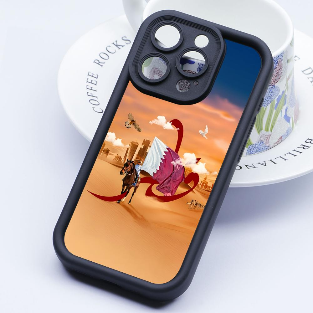 Qatar Flag Thicken TPU Mobile  - Phone Cases Qatar review and price