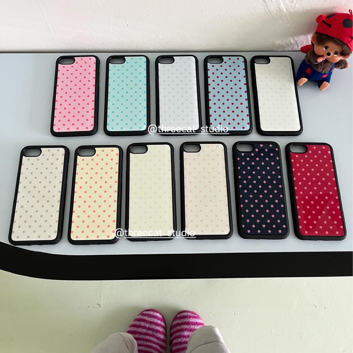 Korean Ins Colorful Polka Dots - Phone Cases Korea review and price