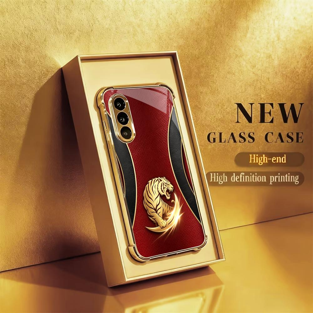 Luxurious Fashion Golden tiger - Phone Cases Quad Lock review and price