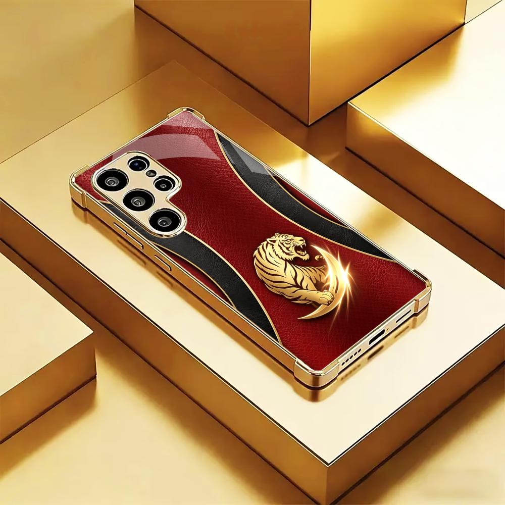 Luxurious Fashion Golden tiger - Phone Cases Quad Lock review and price