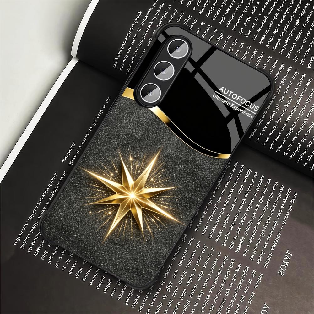 Black Shiny Gold Star phone ca - Phone Cases Quad Lock review and price