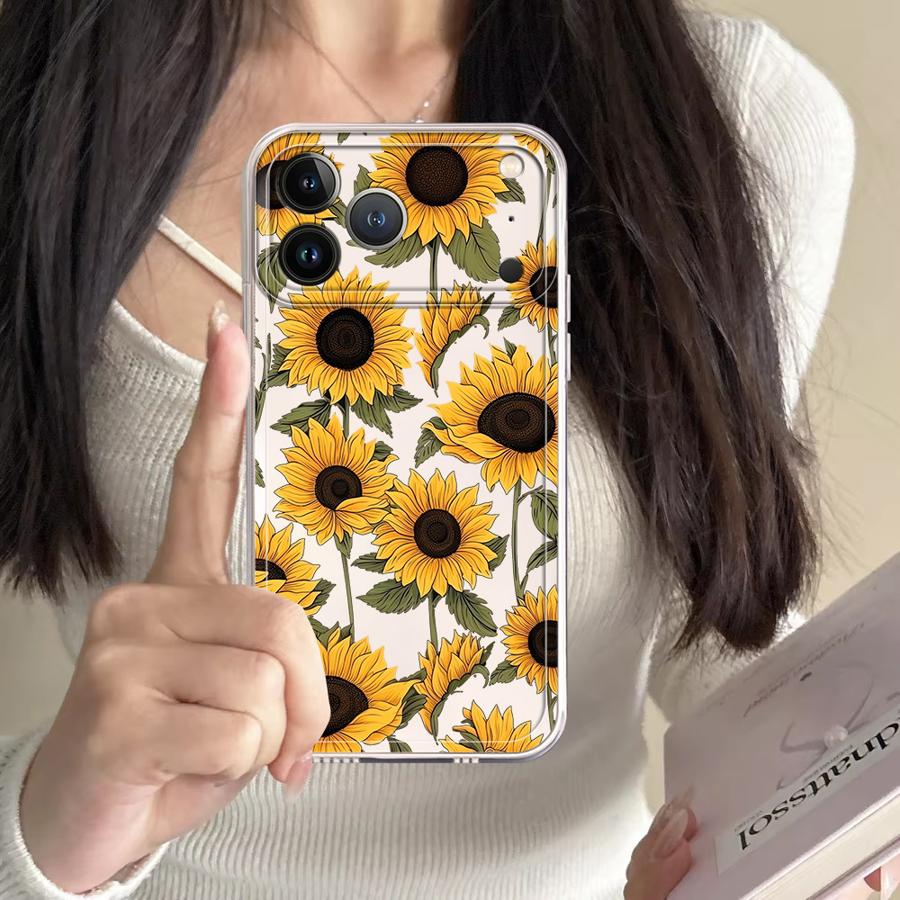 Cute Sunflower Pattern Case fo - Phone Cases Iphone 16 Pro Max review and price