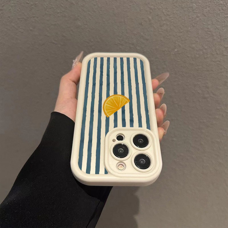 Striped Lemon Slice Pattern Ph - Phone Cases Redmi review and price