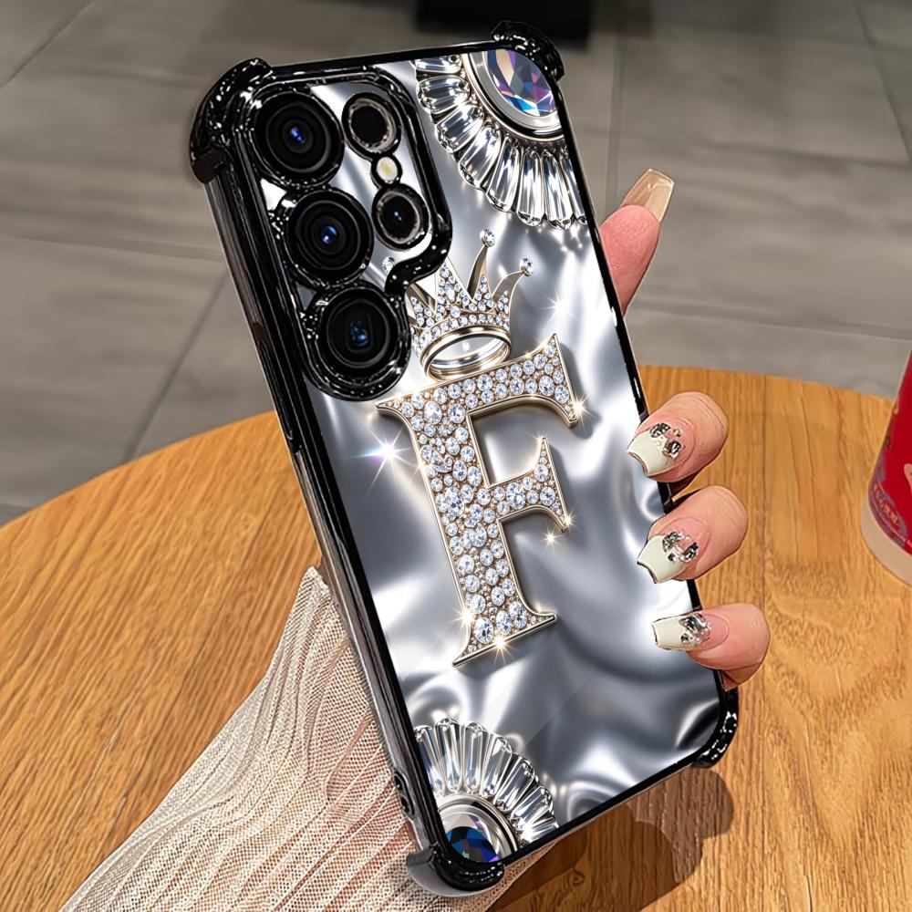Luxury Diamond Letter F phone  - Phone Cases Quad Lock review and price