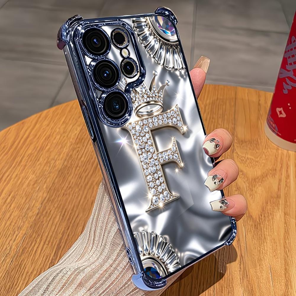 Luxury Diamond Letter F phone  - Phone Cases Quad Lock review and price