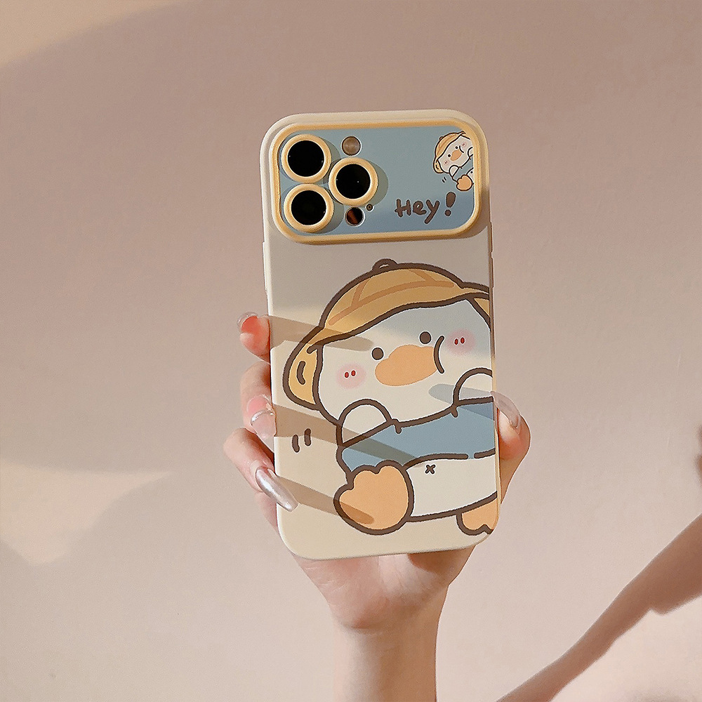 Korean Cartoon Yellow Duck Pho - Phone Cases Korean review and price