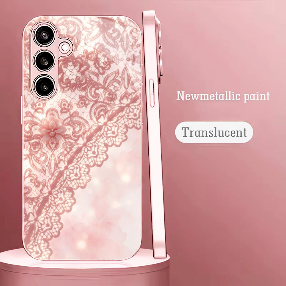 Exquisite Pink lace pattern ph - Phone Cases Quad Lock review and price