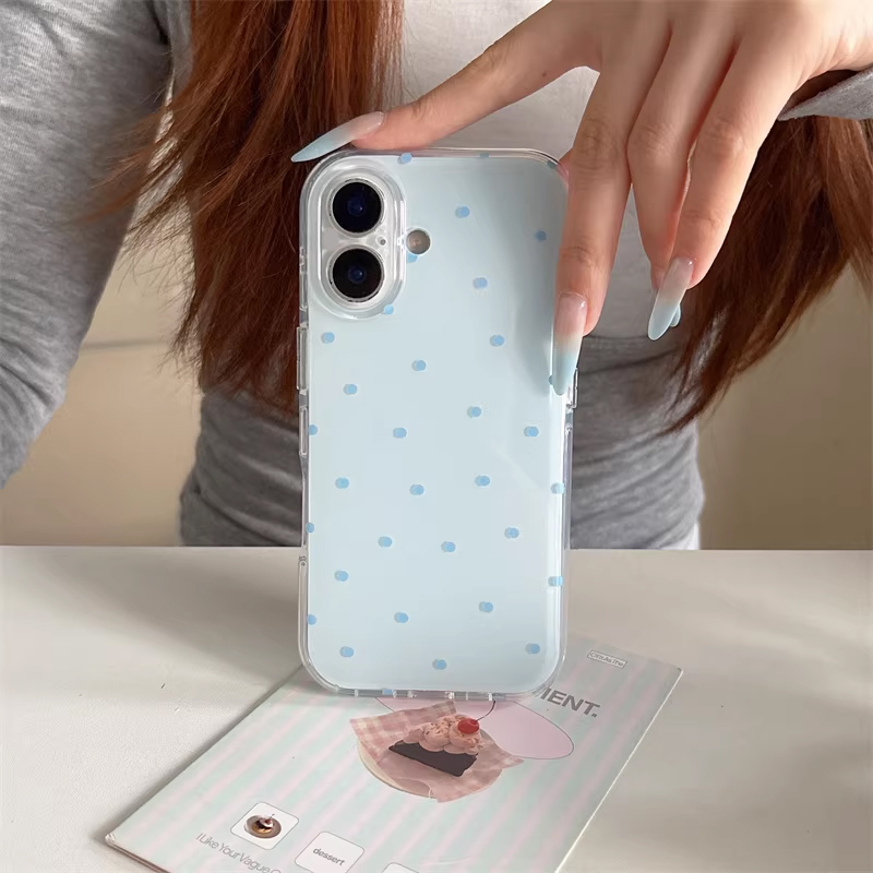 Korean Ins Girl Simple Blue Pi - Phone Cases Korea review and price