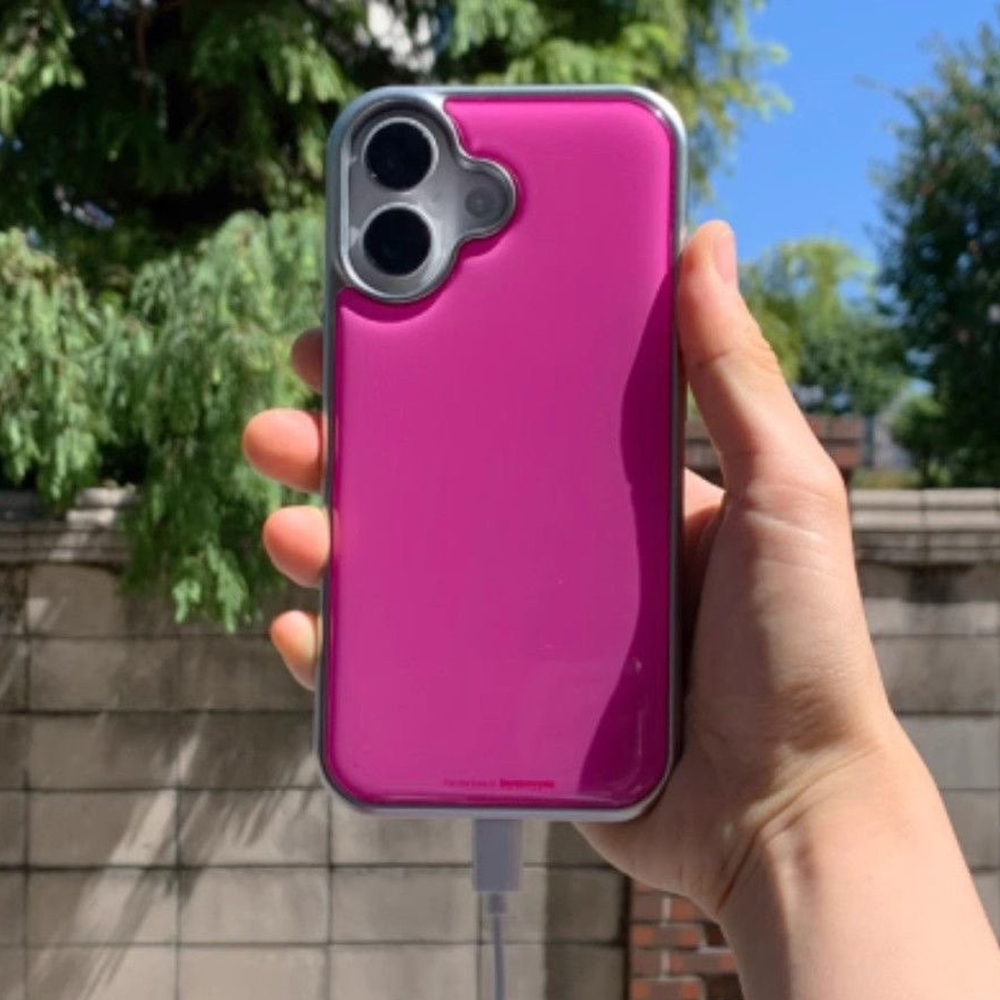 LALA Korean style solid color  - Phone Cases That Charge Your Phone review and price