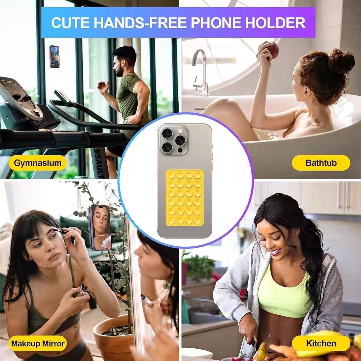 Multi functional silicone suct - Phone Cases Holder review and price