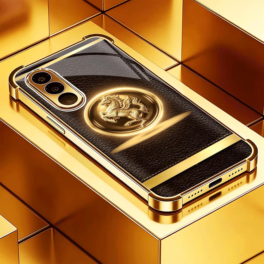 High-end Brown gold horse phon - Phone Cases Quad Lock review and price