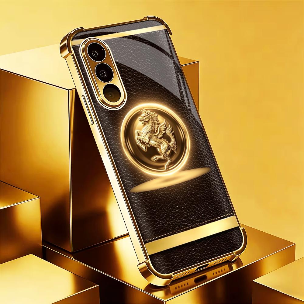 High-end Brown gold horse phon - Phone Cases Quad Lock review and price