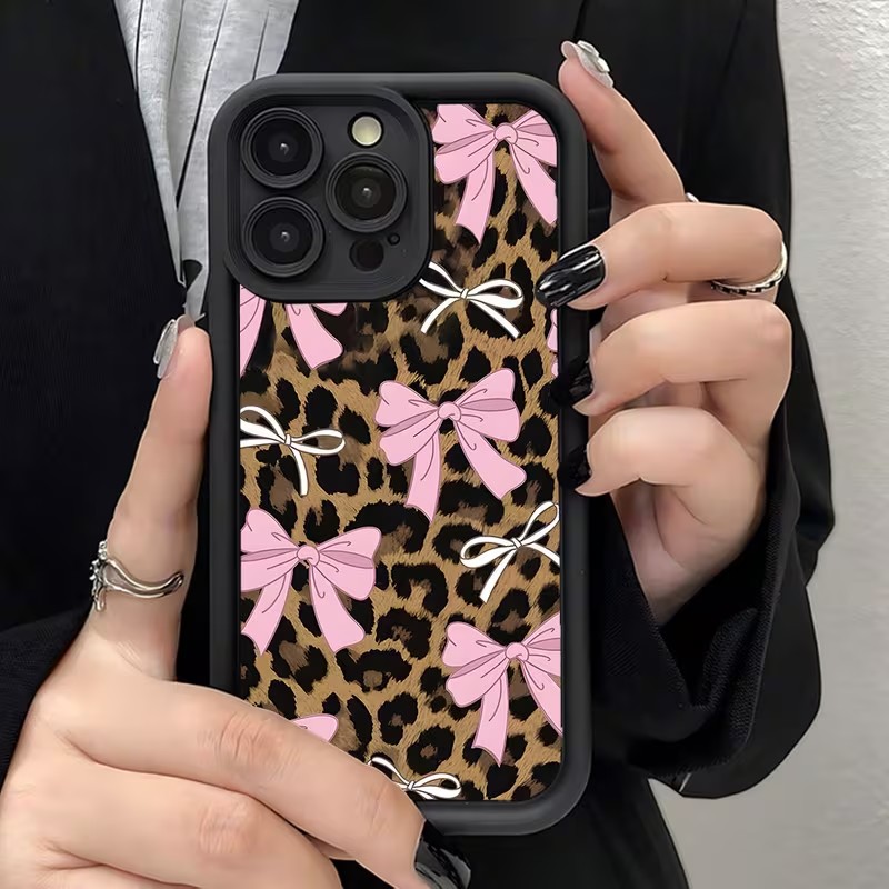 Leopard Print Bow Phone Case F - Phone Cases Iphone 16 Pro Max review and price
