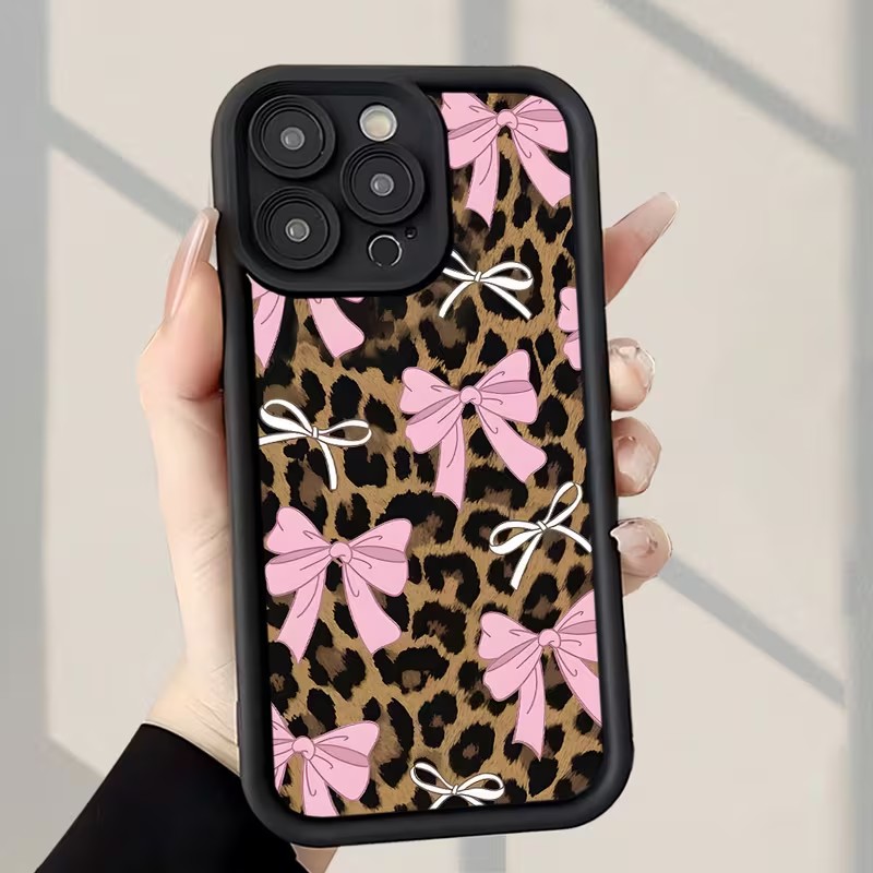 Leopard Print Bow Phone Case F - Phone Cases Iphone 16 Pro Max review and price