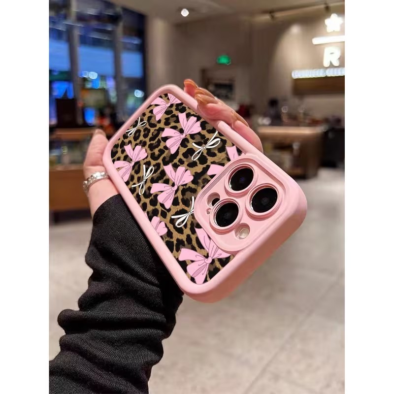 Leopard Print Bow Phone Case F - Phone Cases Iphone 16 Pro Max review and price