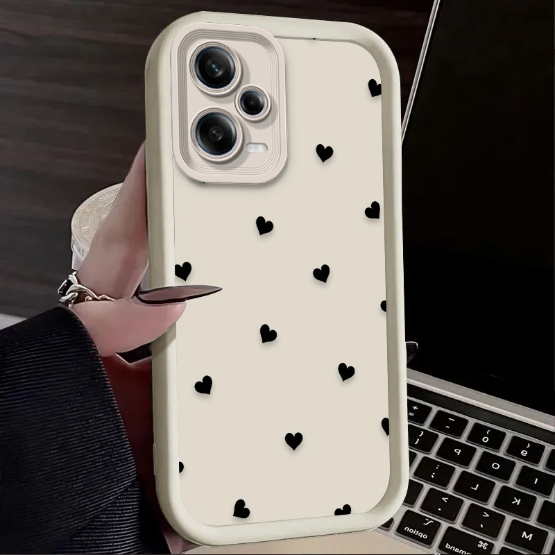 Black Love Heart Bowknot Phone - Phone Cases Redmi review and price