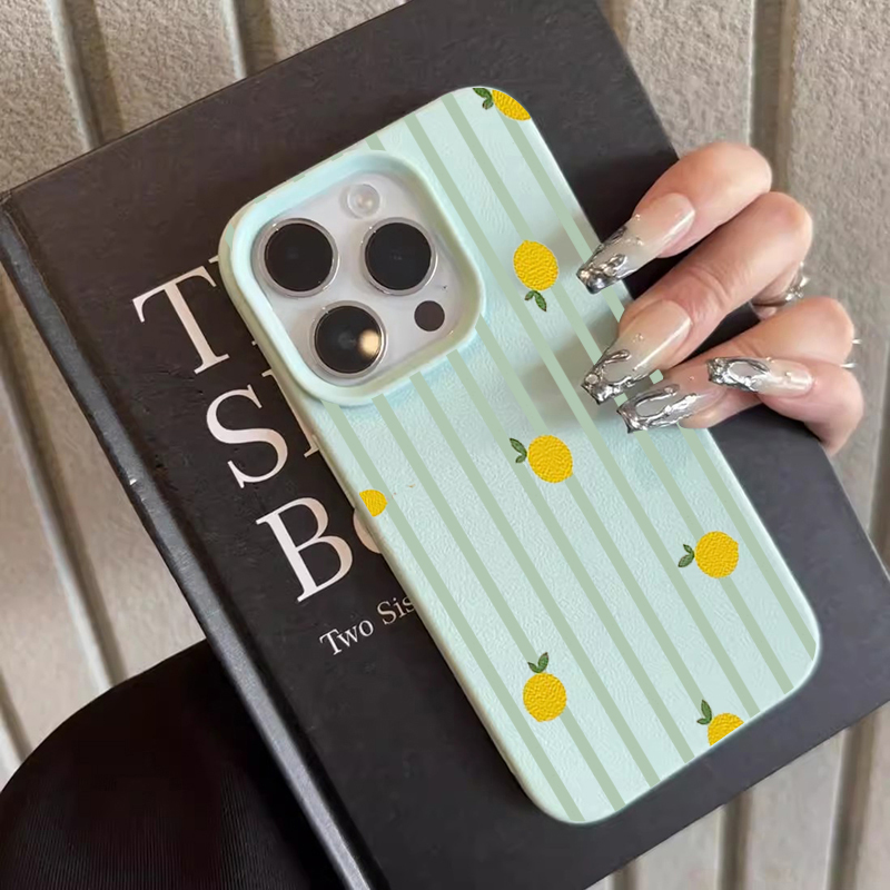 Shockproof Cute Lemon Pattern  - Phone Cases Iphone 12 review and price