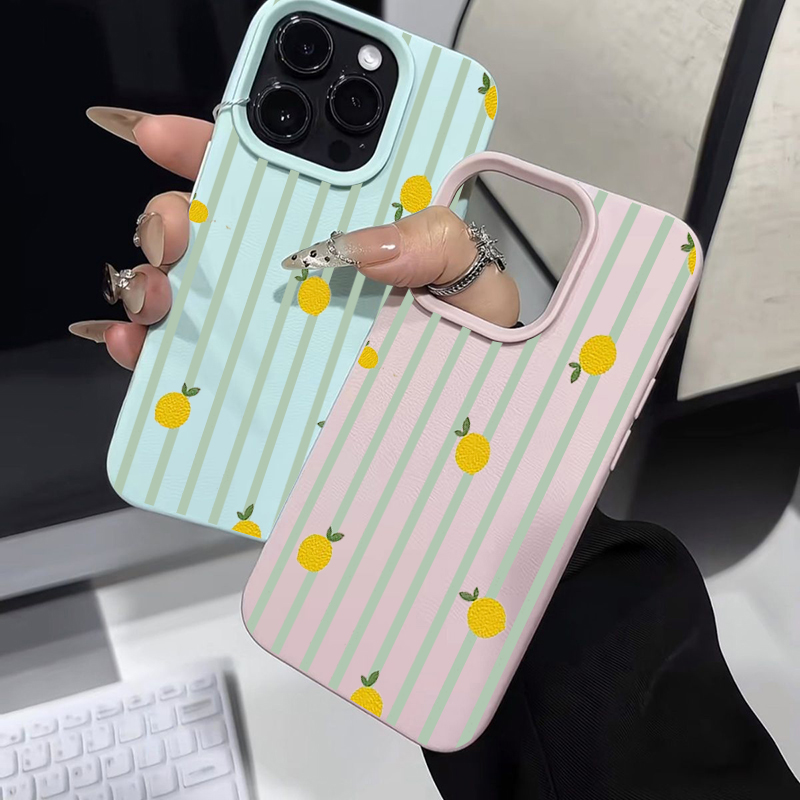 Shockproof Cute Lemon Pattern  - Phone Cases Iphone 12 review and price