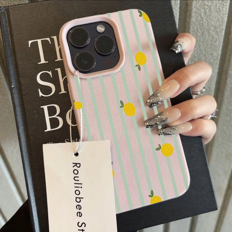 Shockproof Cute Lemon Pattern  - Phone Cases Iphone 12 review and price