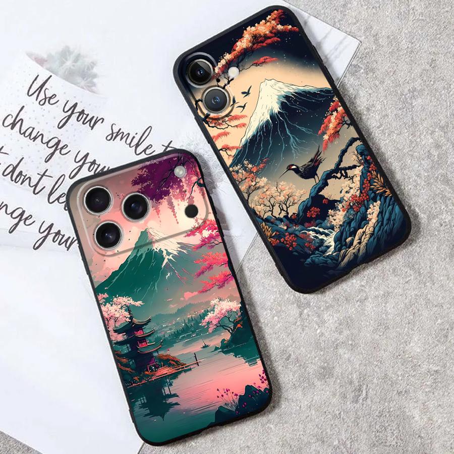 Aesthetic Mount Fuji Funda Pho - Phone Cases Holder review and price