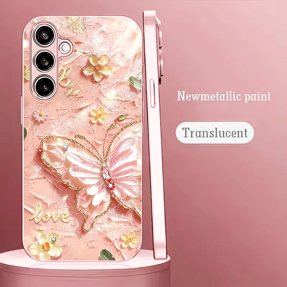 Pink Glitter Butterfly Fashion - Phone Cases Quad Lock review and price
