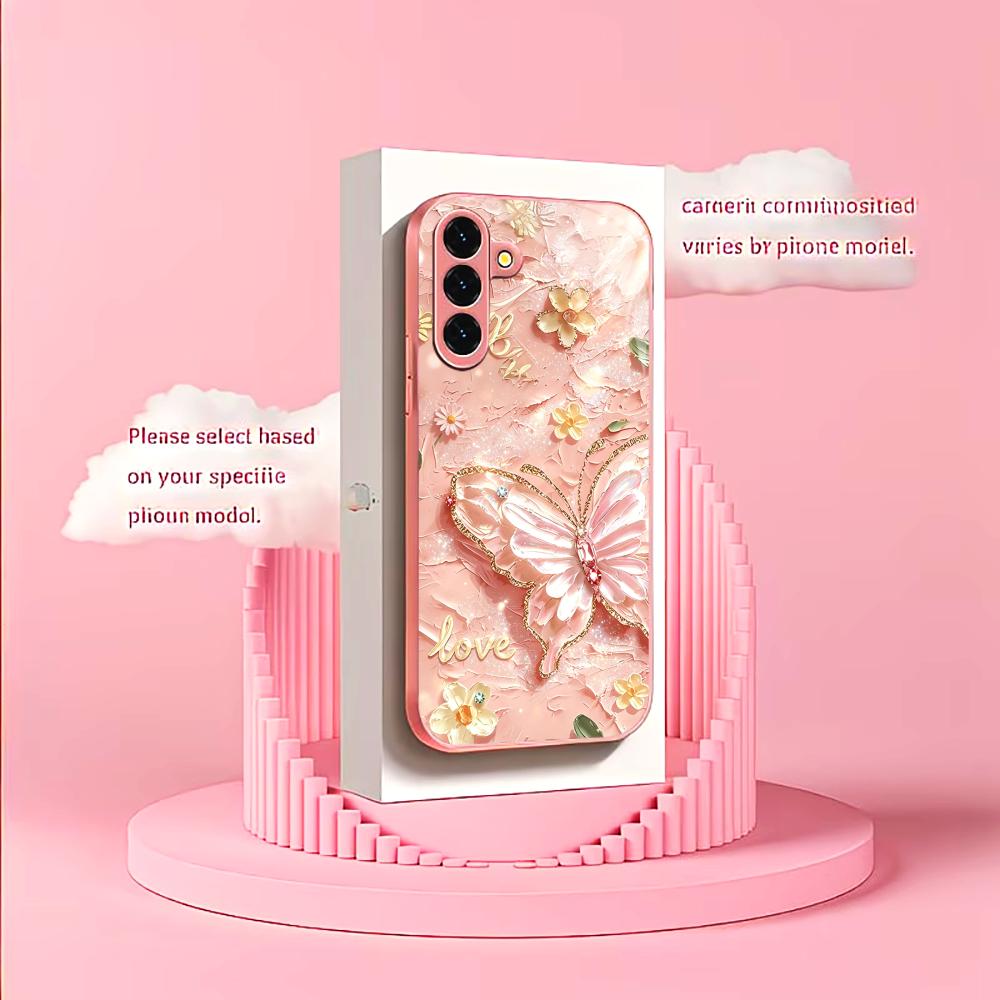 Pink Glitter Butterfly Fashion - Phone Cases Quad Lock review and price
